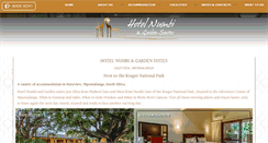 Desktop Screenshot of hotelnumbi.co.za