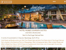 Tablet Screenshot of hotelnumbi.co.za